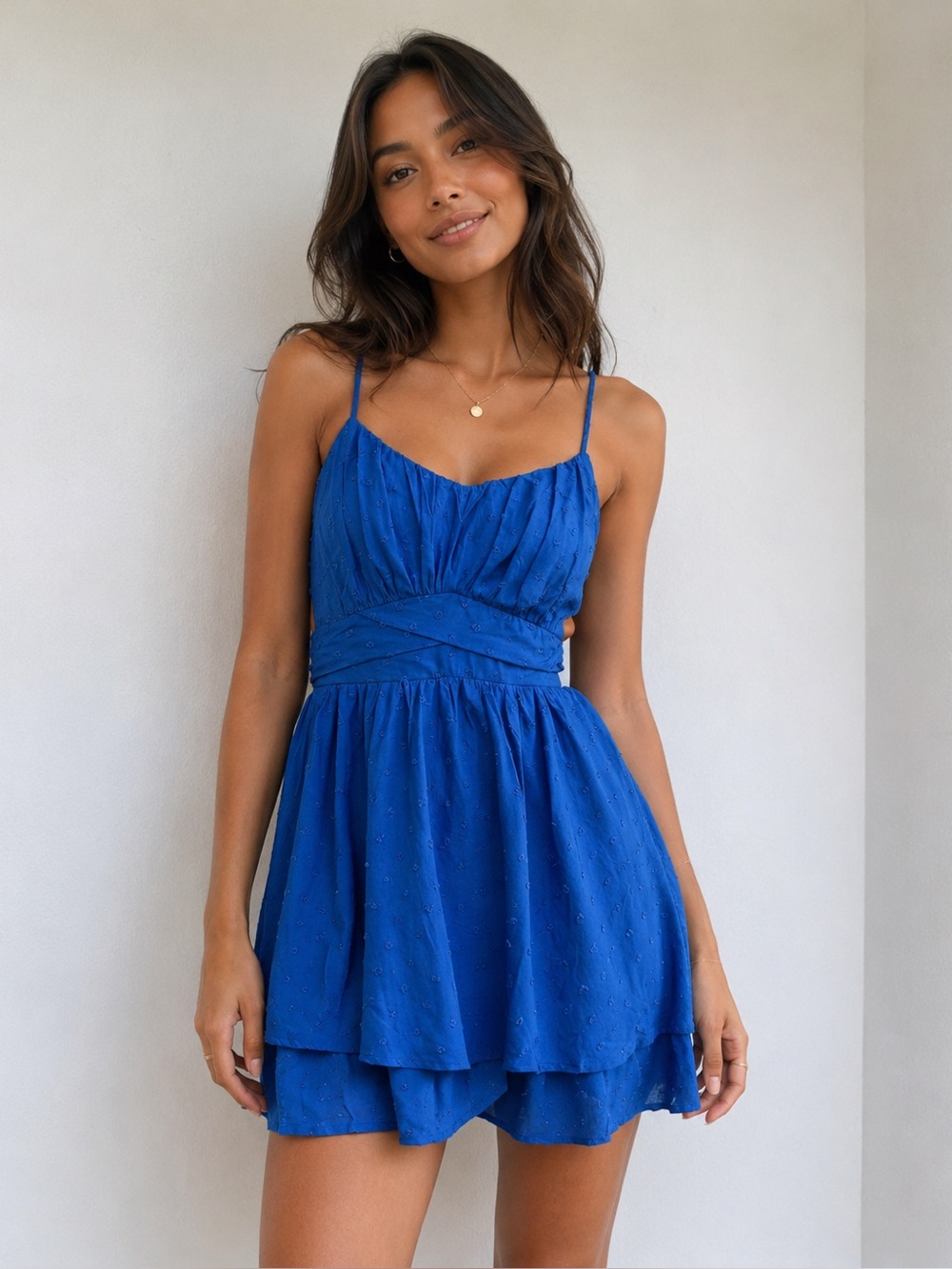 Japna Clipdot Mini Dress